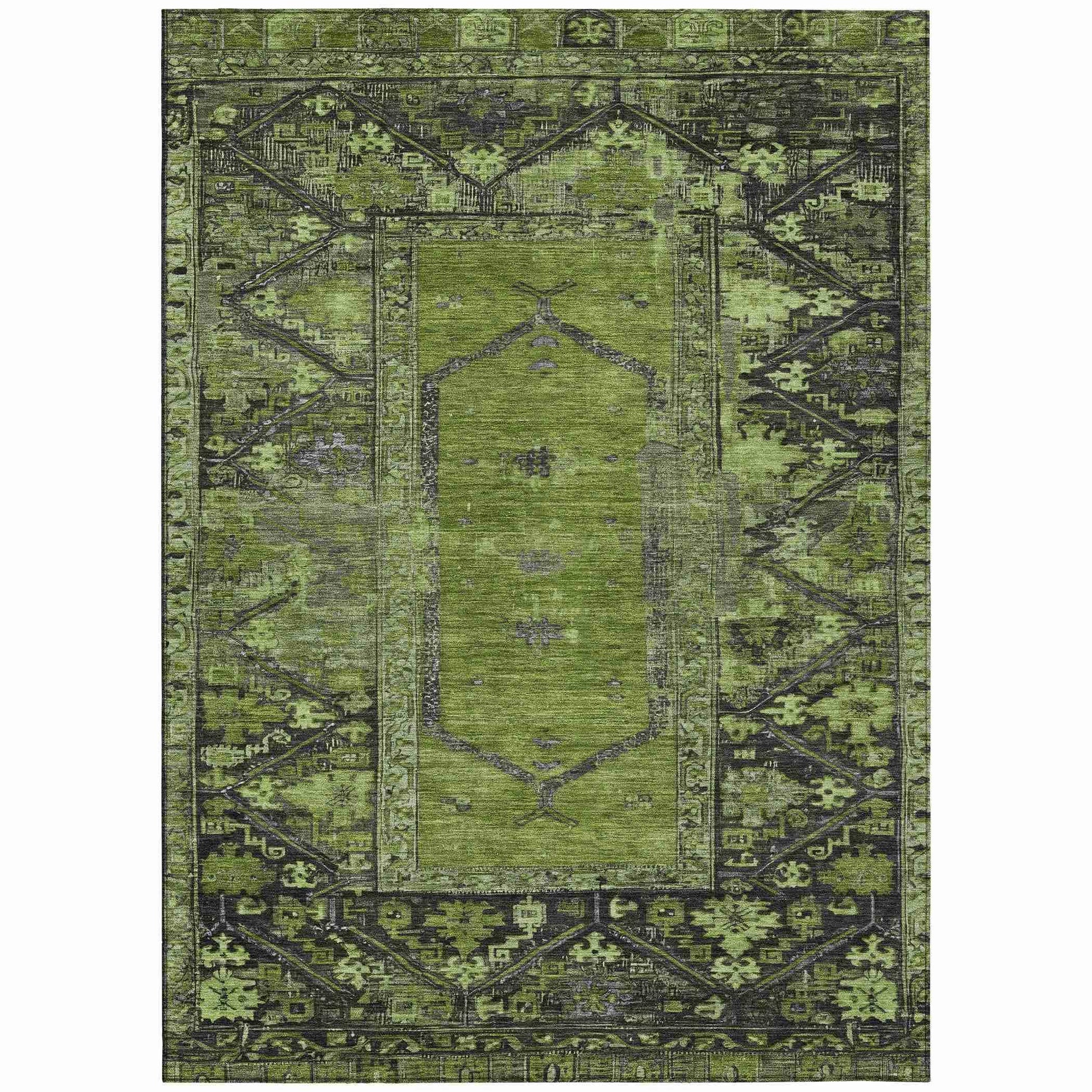 Addison Rugs Haelaris Green Washable Indoor-Outdoor Rug