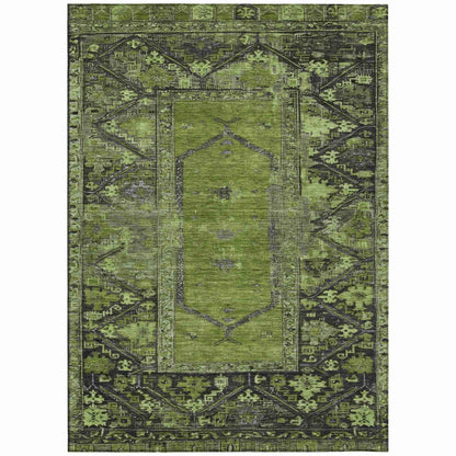 Addison Rugs Haelaris Green Washable Indoor-Outdoor Rug