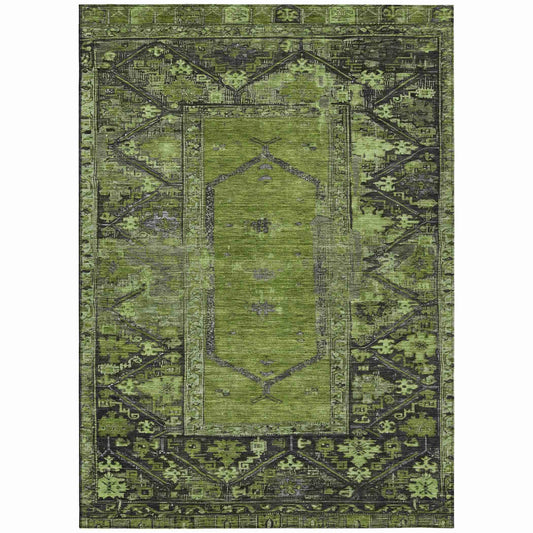 Addison Rugs Haelaris Green Washable Indoor-Outdoor Rug
