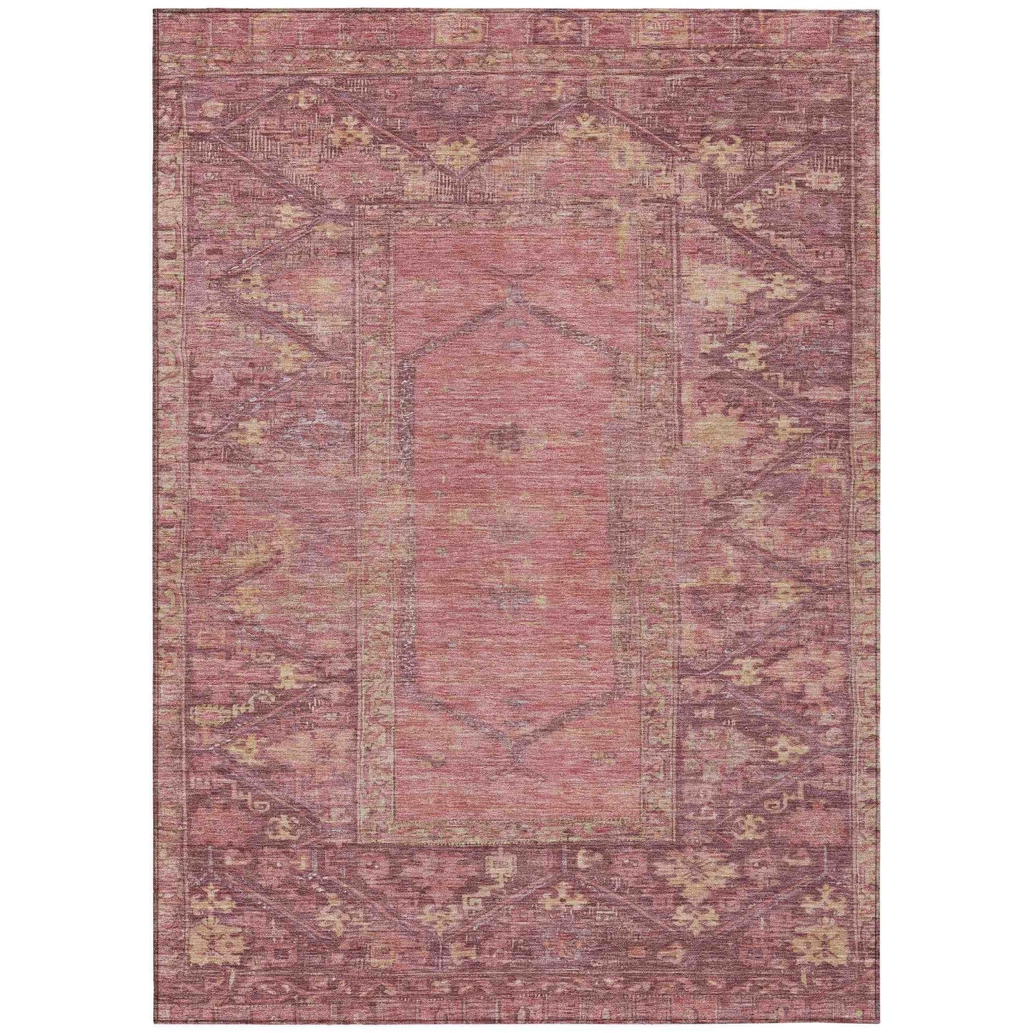 Addison Rugs Haelaris Pink Washable Indoor-Outdoor Rug