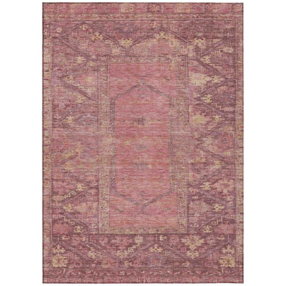 Addison Rugs Haelaris Pink Washable Indoor-Outdoor Rug