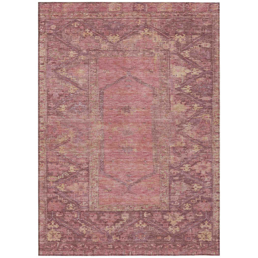 Addison Rugs Haelaris Pink Washable Indoor-Outdoor Rug