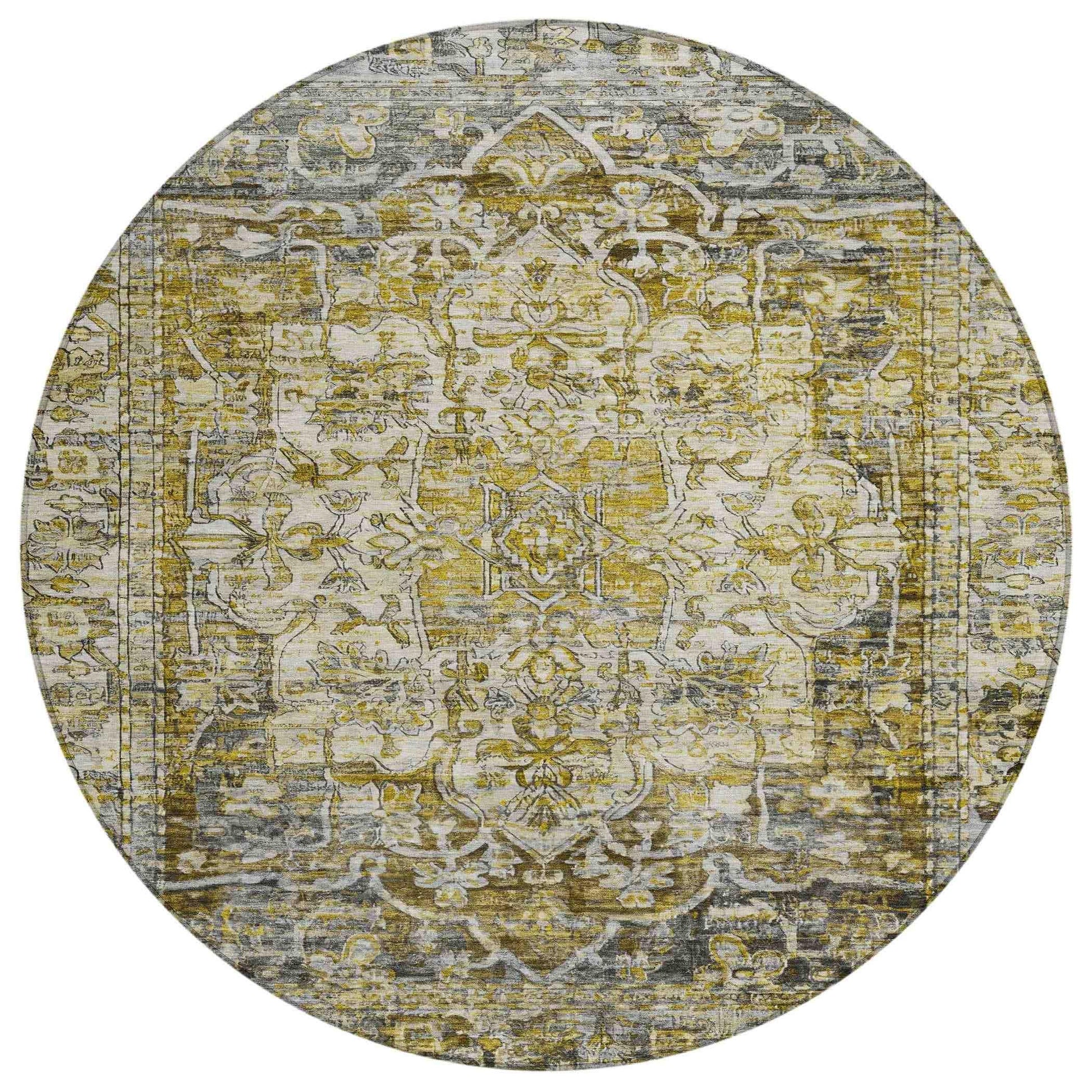 Addison Rugs Haelas Gray Washable Indoor-Outdoor Rug