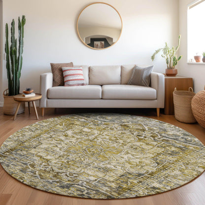 Addison Rugs Haelas Gray Washable Indoor-Outdoor Rug