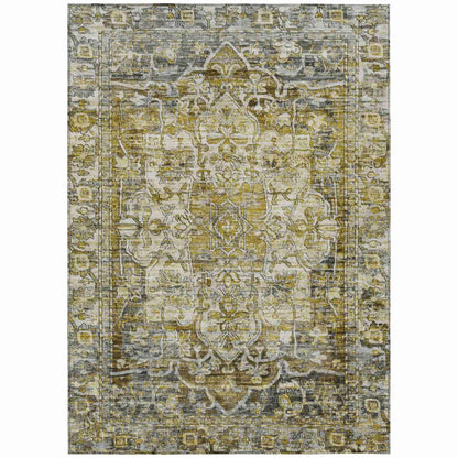 Addison Rugs Haelas Gray Washable Indoor-Outdoor Rug