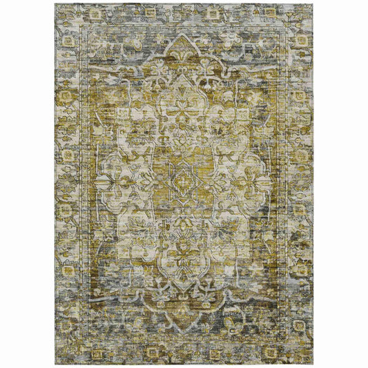 Addison Rugs Haelas Gray Washable Indoor-Outdoor Rug