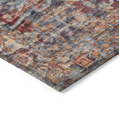 Addison Rugs Haelas Orange Washable Indoor-Outdoor Rug