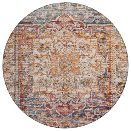 Addison Rugs Haelas Orange Washable Indoor-Outdoor Rug