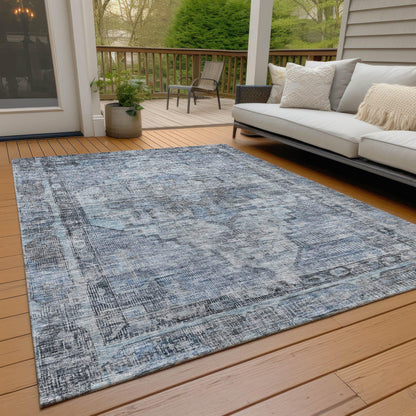 Addison Rugs Haeleth Blue Washable Indoor-Outdoor Rug
