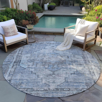 Addison Rugs Haeleth Blue Washable Indoor-Outdoor Rug