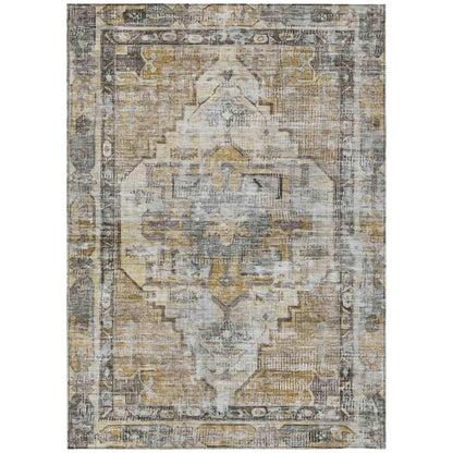 Addison Rugs Haeleth Brown Washable Indoor-Outdoor Rug