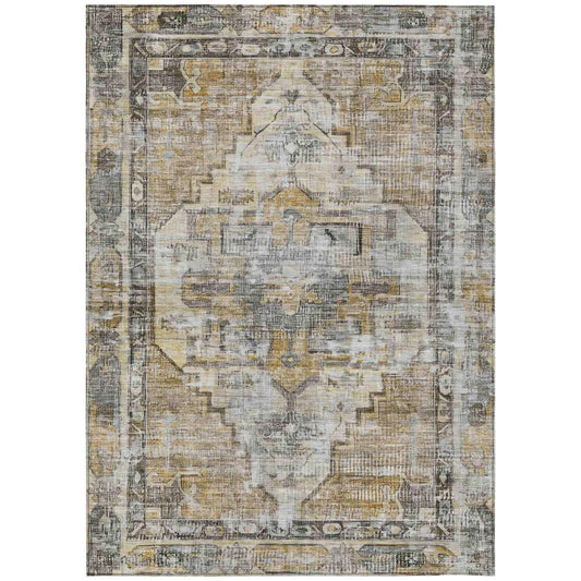 Addison Rugs Haeleth Brown Washable Indoor-Outdoor Rug