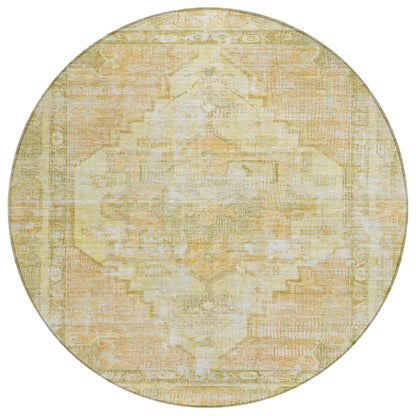 Addison Rugs Haeleth Gold Washable Indoor-Outdoor Rug