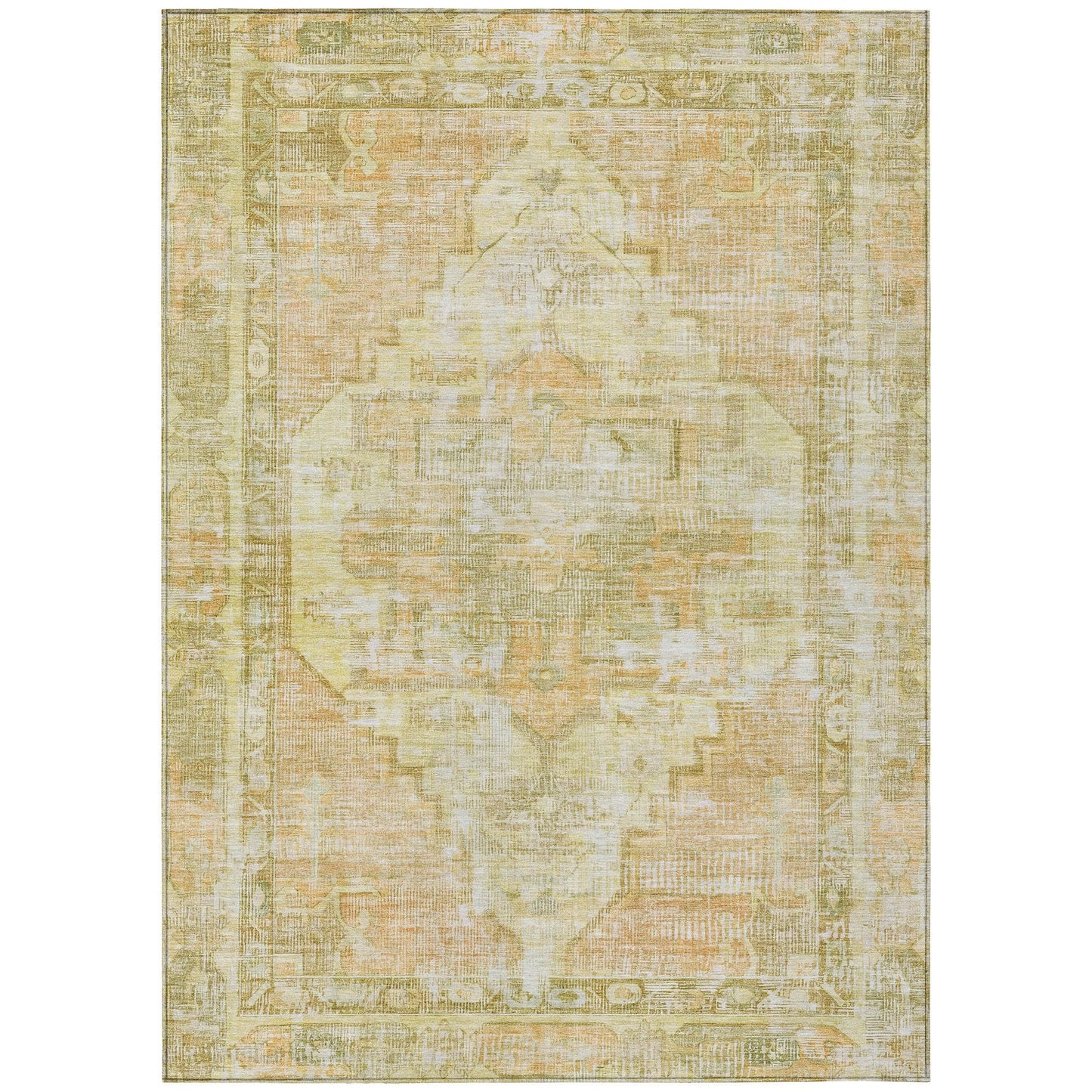 Addison Rugs Haeleth Gold Washable Indoor-Outdoor Rug