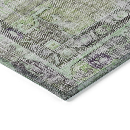 Addison Rugs Haeleth Green Washable Indoor-Outdoor Rug