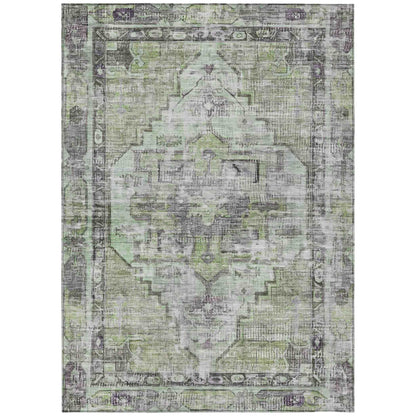 Addison Rugs Haeleth Green Washable Indoor-Outdoor Rug