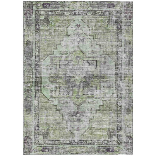 Addison Rugs Haeleth Green Washable Indoor-Outdoor Rug