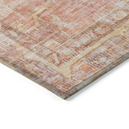 Addison Rugs Haeleth Orange Washable Indoor-Outdoor Rug