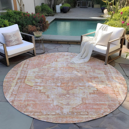 Addison Rugs Haeleth Orange Washable Indoor-Outdoor Rug