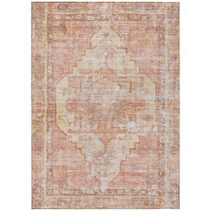 Addison Rugs Haeleth Orange Washable Indoor-Outdoor Rug