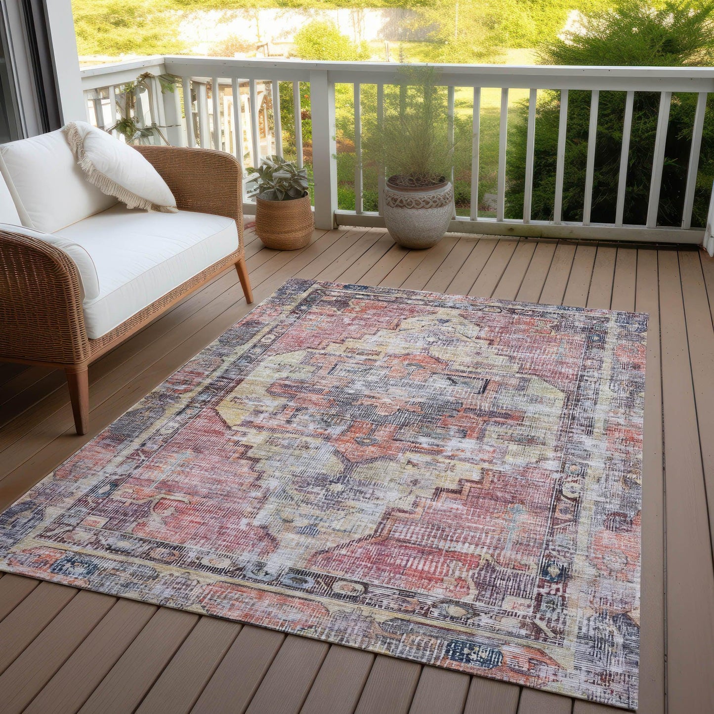 Addison Rugs Haeleth Paprika Washable Indoor-Outdoor Rug