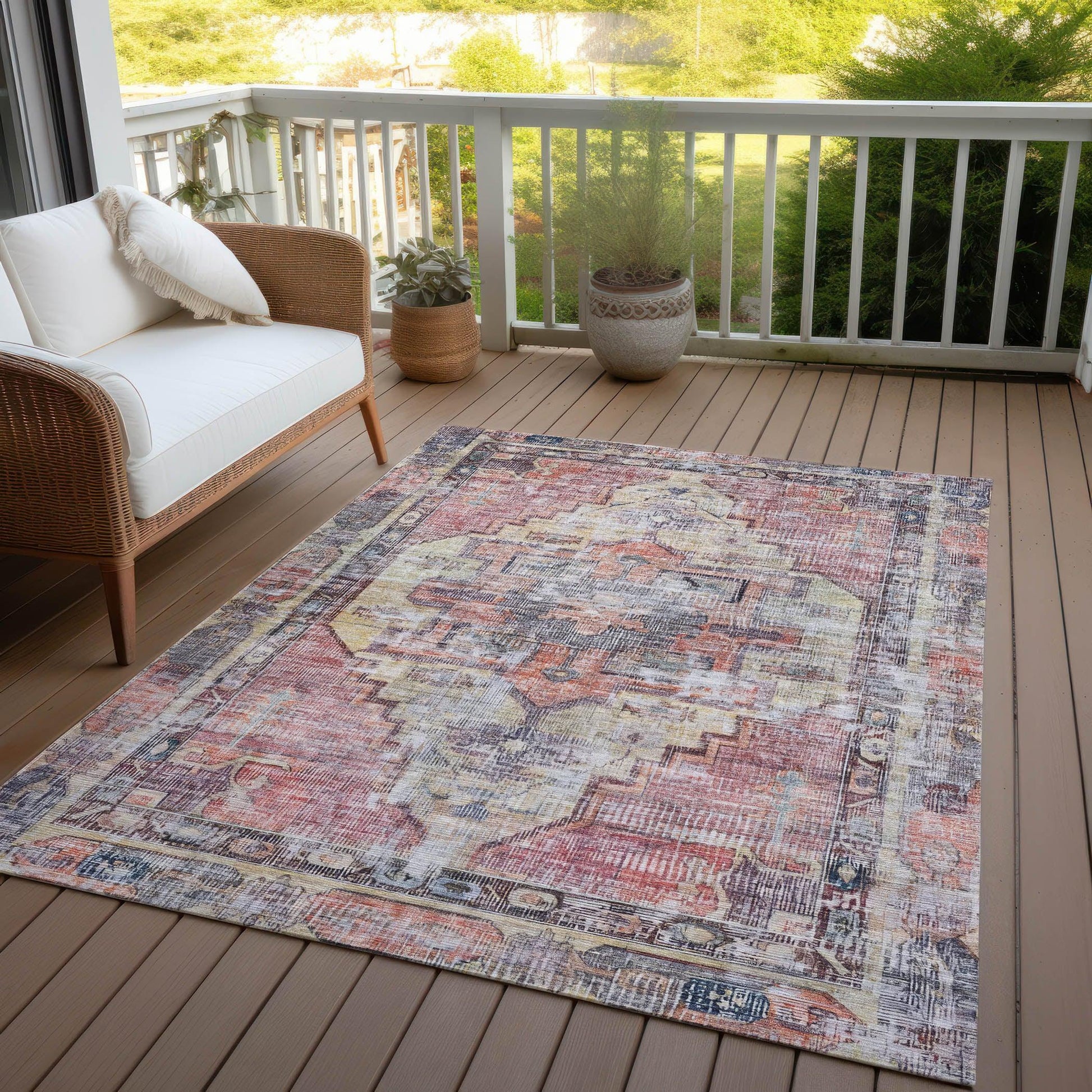 Addison Rugs Haeleth Paprika Washable Indoor-Outdoor Rug