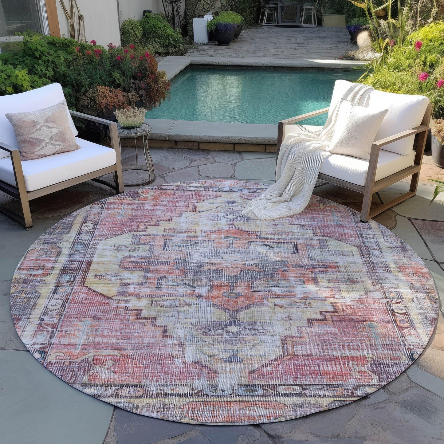 Addison Rugs Haeleth Paprika Washable Indoor-Outdoor Rug