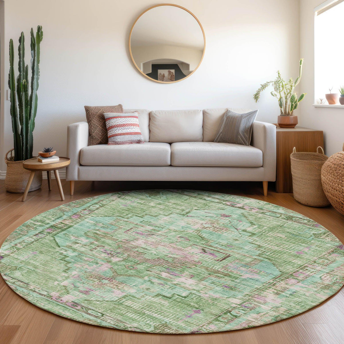 Addison Rugs Haelien Aloe Washable Indoor-Outdoor Rug