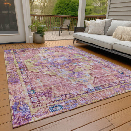 Addison Rugs Haelien Pink Washable Indoor-Outdoor Rug