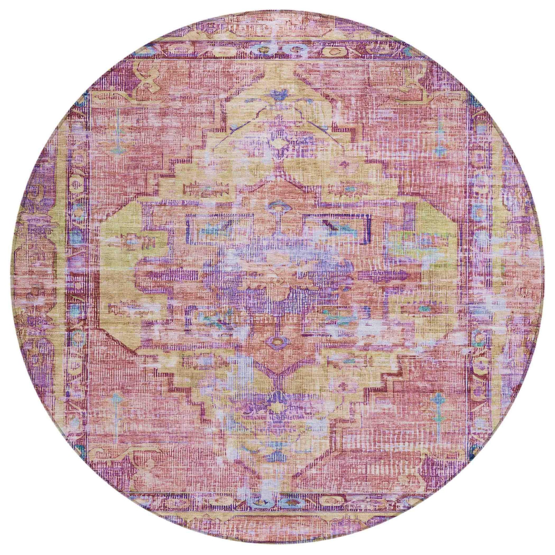 Addison Rugs Haelien Pink Washable Indoor-Outdoor Rug