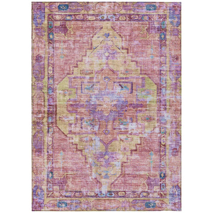 Addison Rugs Haelien Pink Washable Indoor-Outdoor Rug