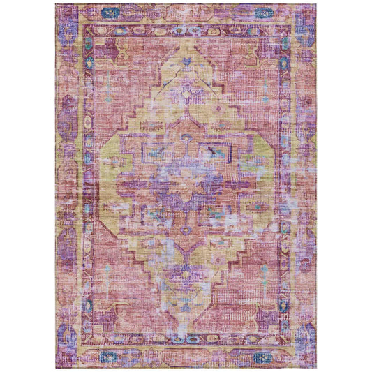 Addison Rugs Haelien Pink Washable Indoor-Outdoor Rug