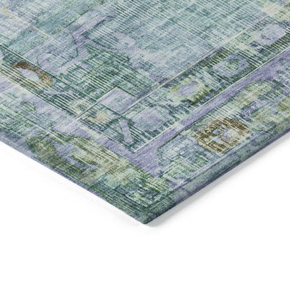 Addison Rugs Haelien Teal Washable Indoor-Outdoor Rug