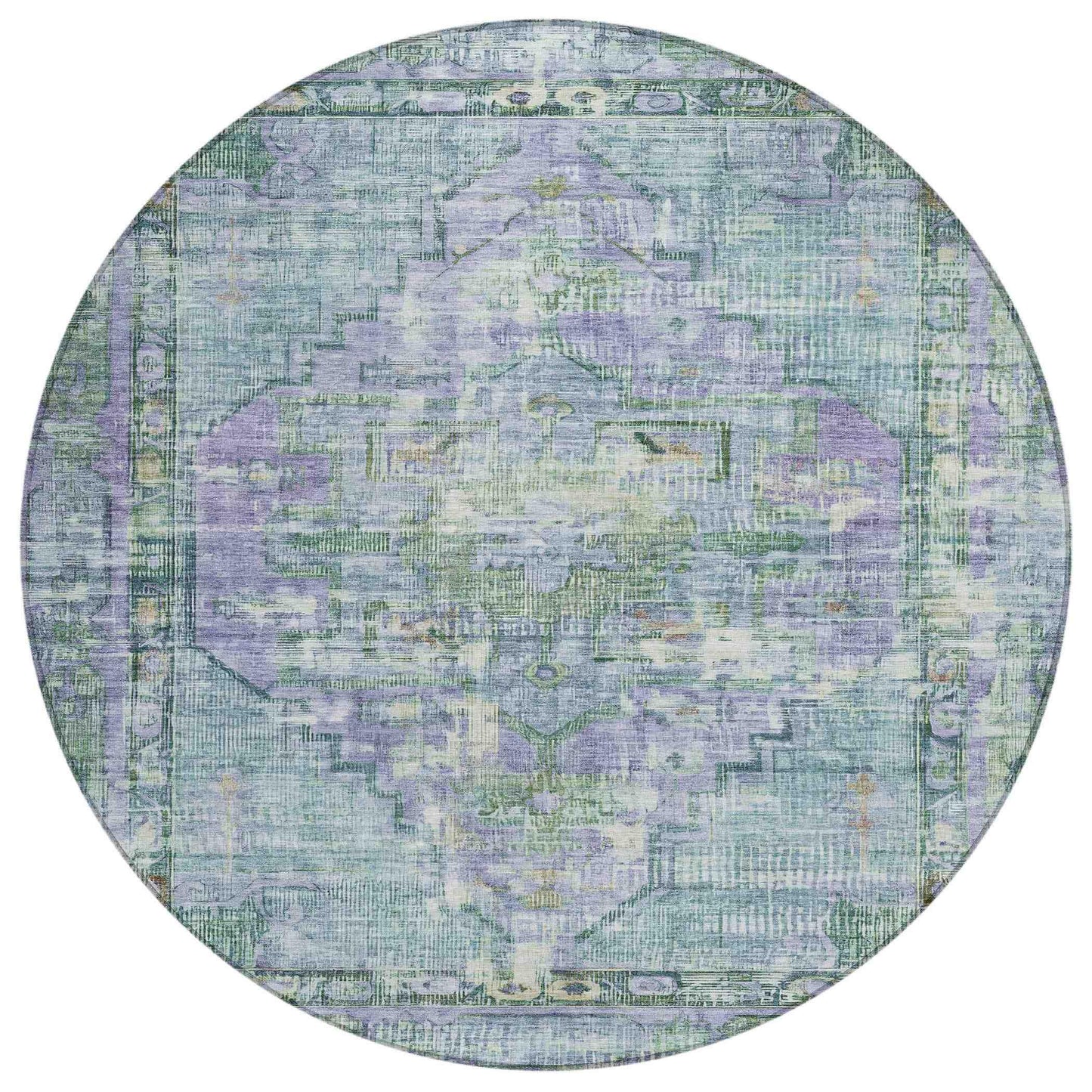 Addison Rugs Haelien Teal Washable Indoor-Outdoor Rug