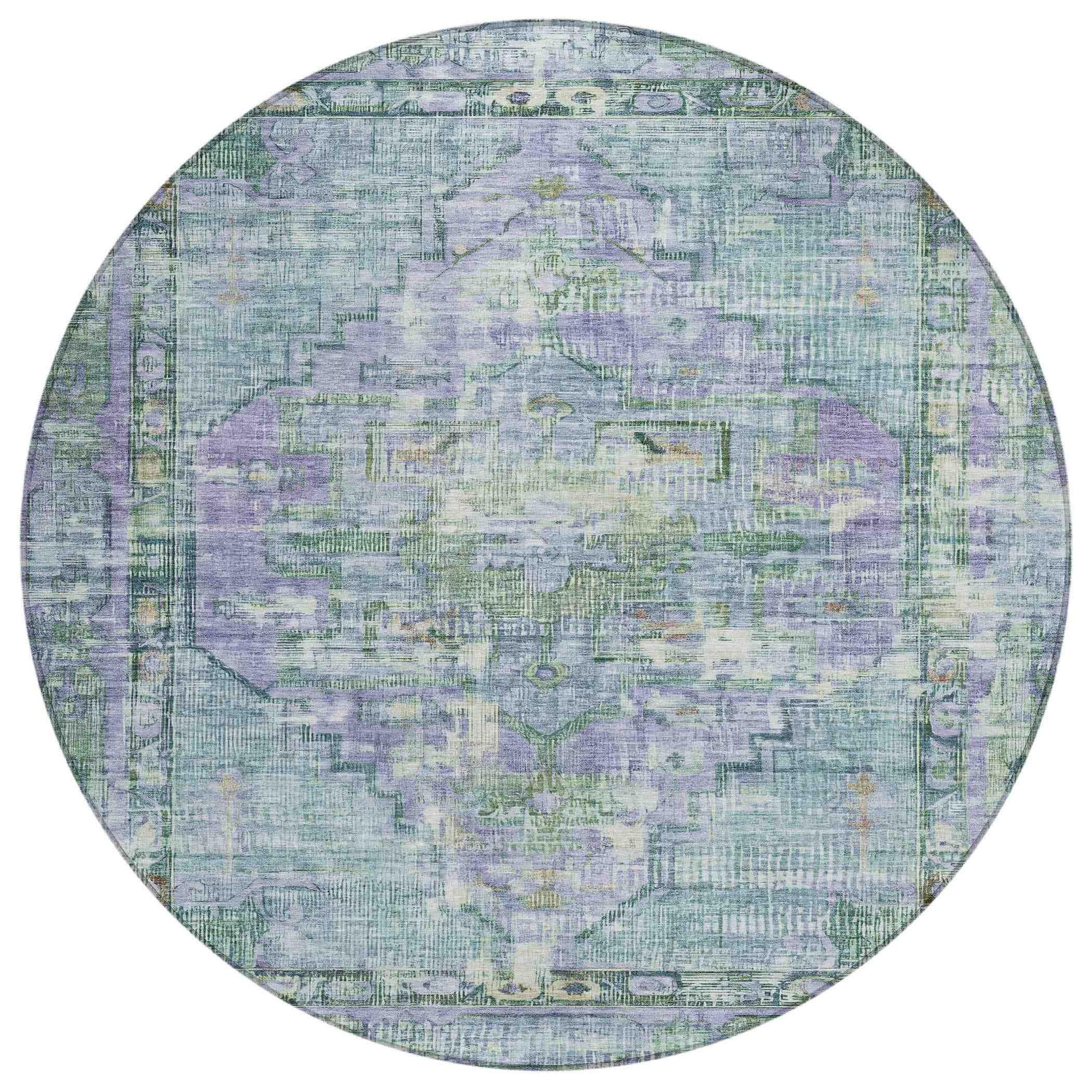 Addison Rugs Haelien Teal Washable Indoor-Outdoor Rug