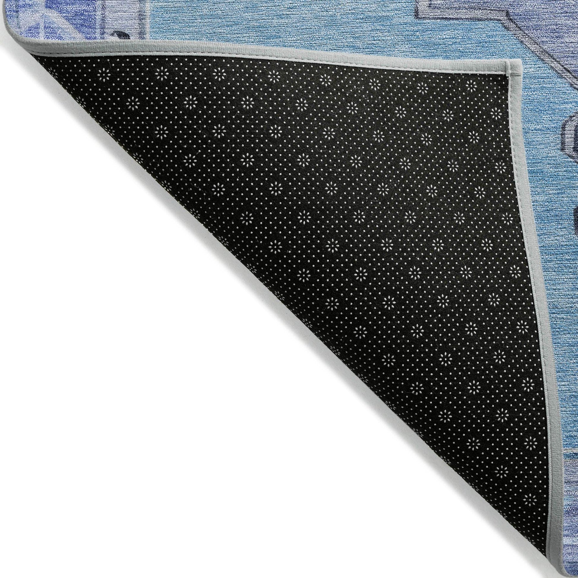 Addison Rugs Haelion Blue Washable Indoor-Outdoor Rug