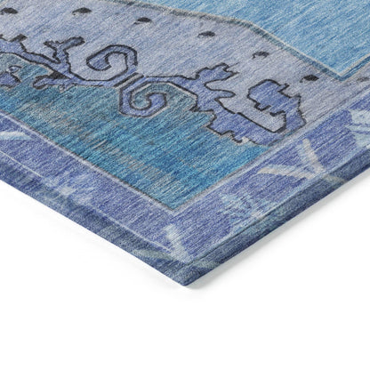 Addison Rugs Haelion Blue Washable Indoor-Outdoor Rug