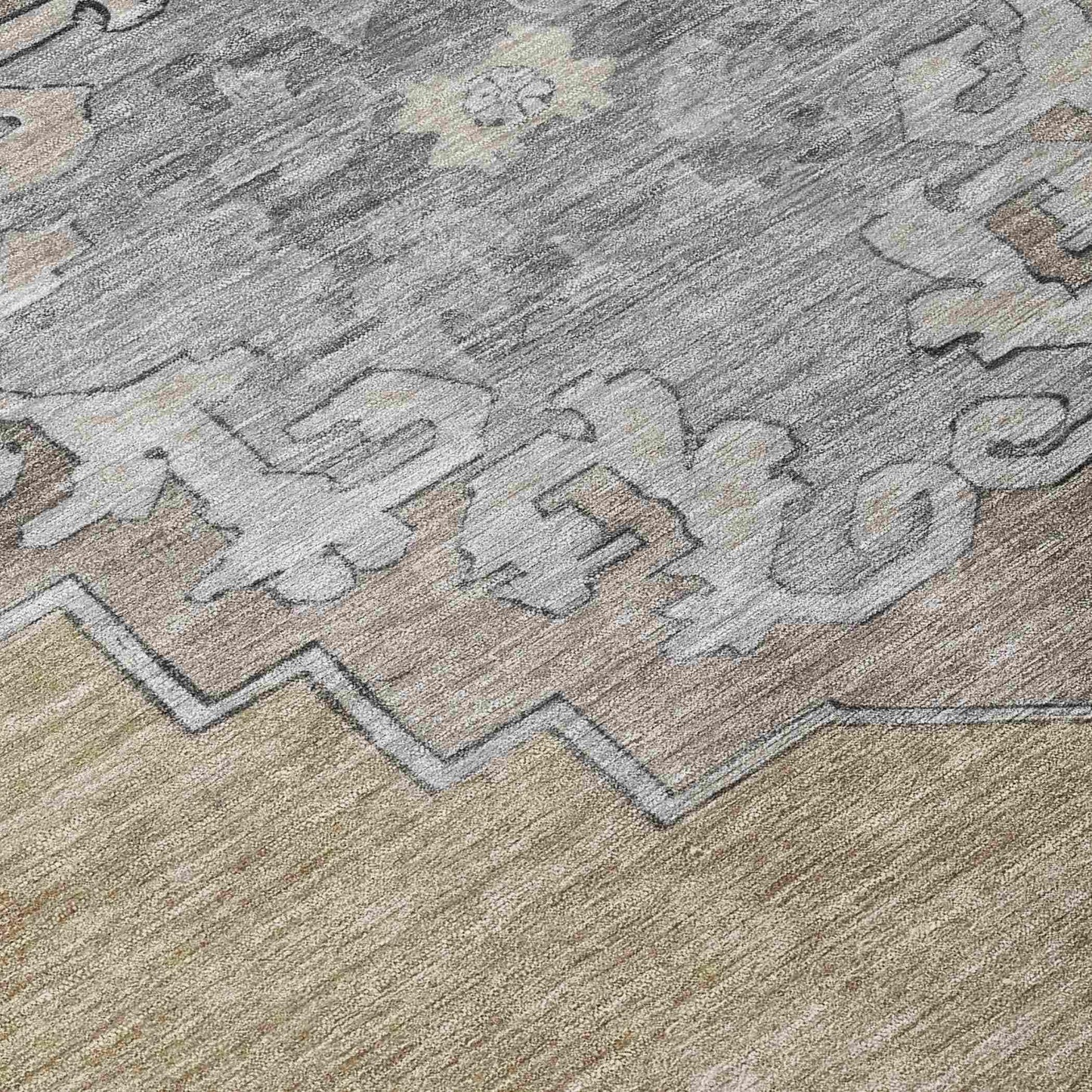 Addison Rugs Haelion Brown Washable Indoor-Outdoor Rug