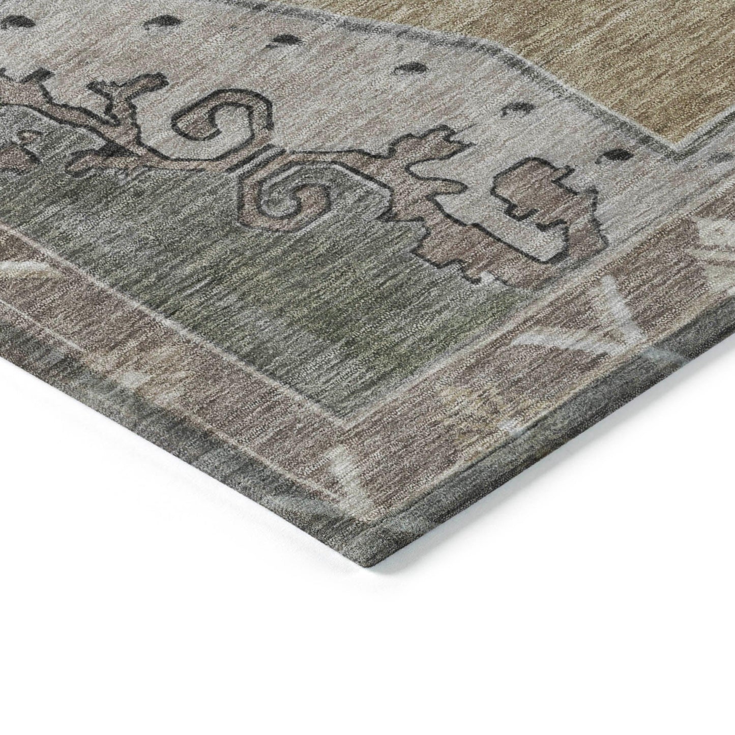 Addison Rugs Haelion Brown Washable Indoor-Outdoor Rug