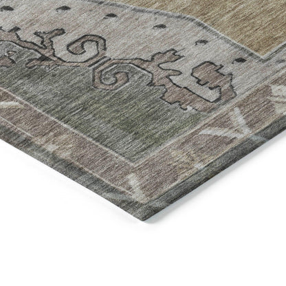 Addison Rugs Haelion Brown Washable Indoor-Outdoor Rug