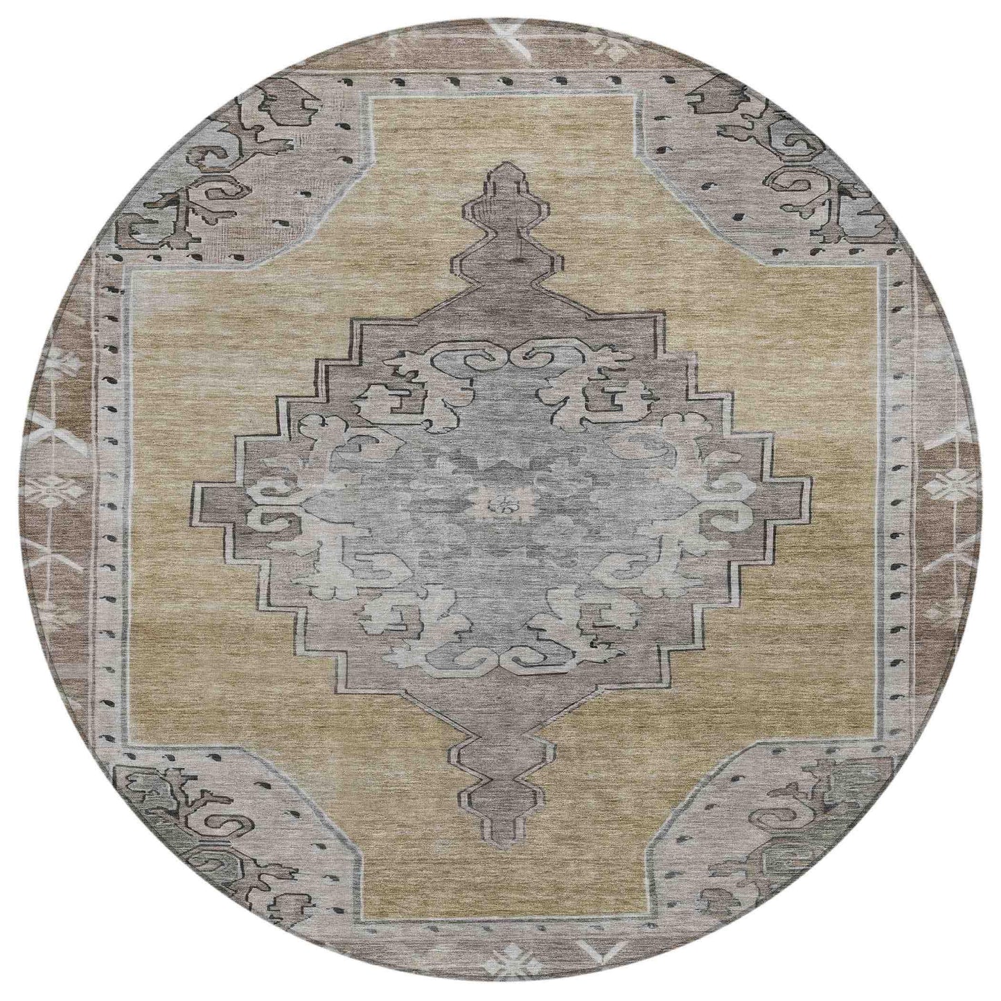 Addison Rugs Haelion Brown Washable Indoor-Outdoor Rug