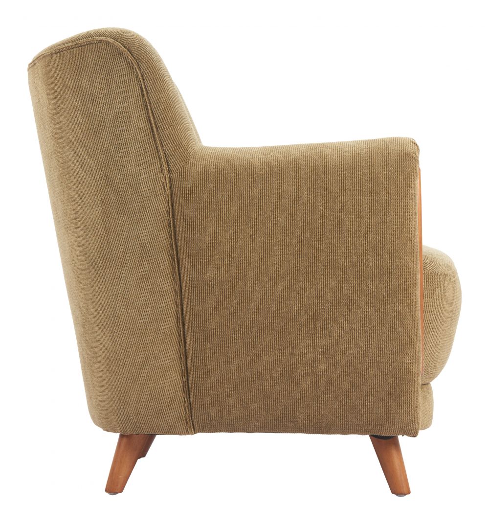 Zuo Modern Hako Olive Fabric Club Chair