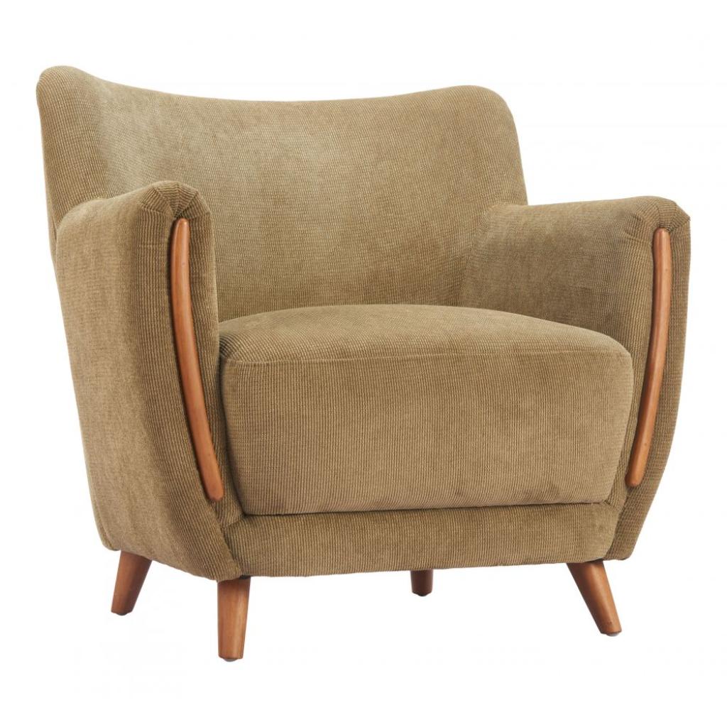 Zuo Modern Hako Olive Fabric Club Chair