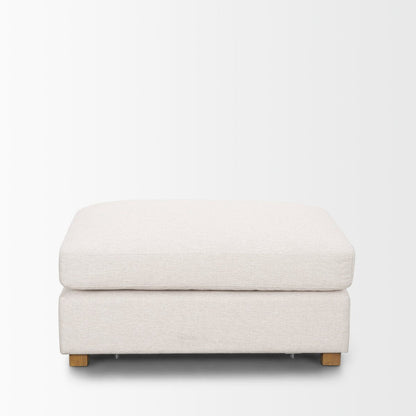 Mercana Halston 26"W Performance Fabric Ottoman