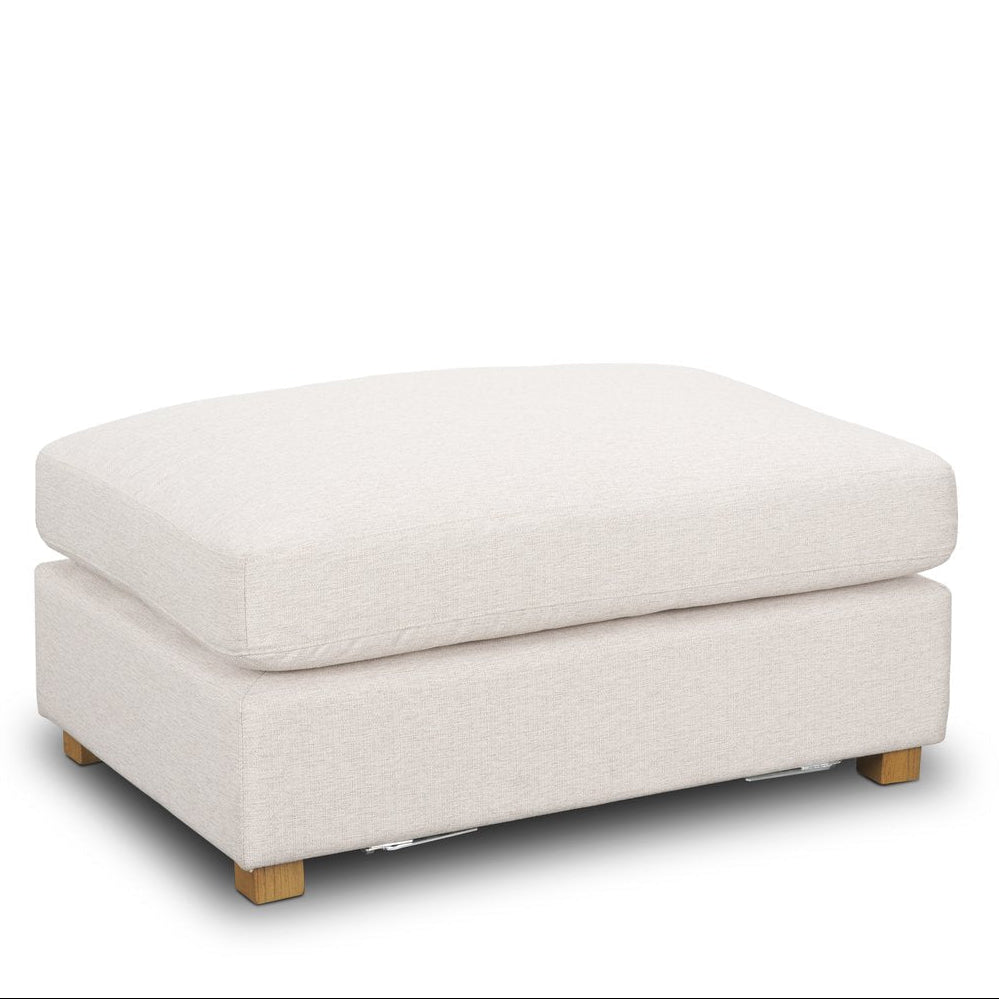 Mercana Halston 26"W Performance Fabric Ottoman