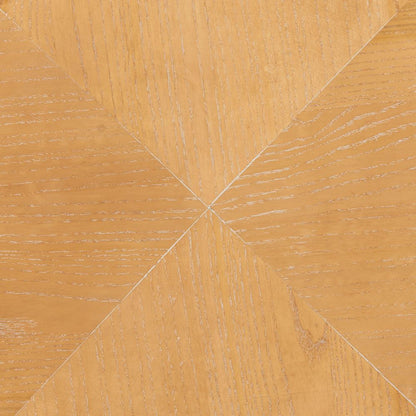 Zuo Modern Halva Natural Wood Top Round Side Table