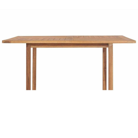 Hamilton Square Teak Outdoor Dining Table with Umbrella Hole-Outdoor Dining Tables-HiTeak-Sideboards and Things