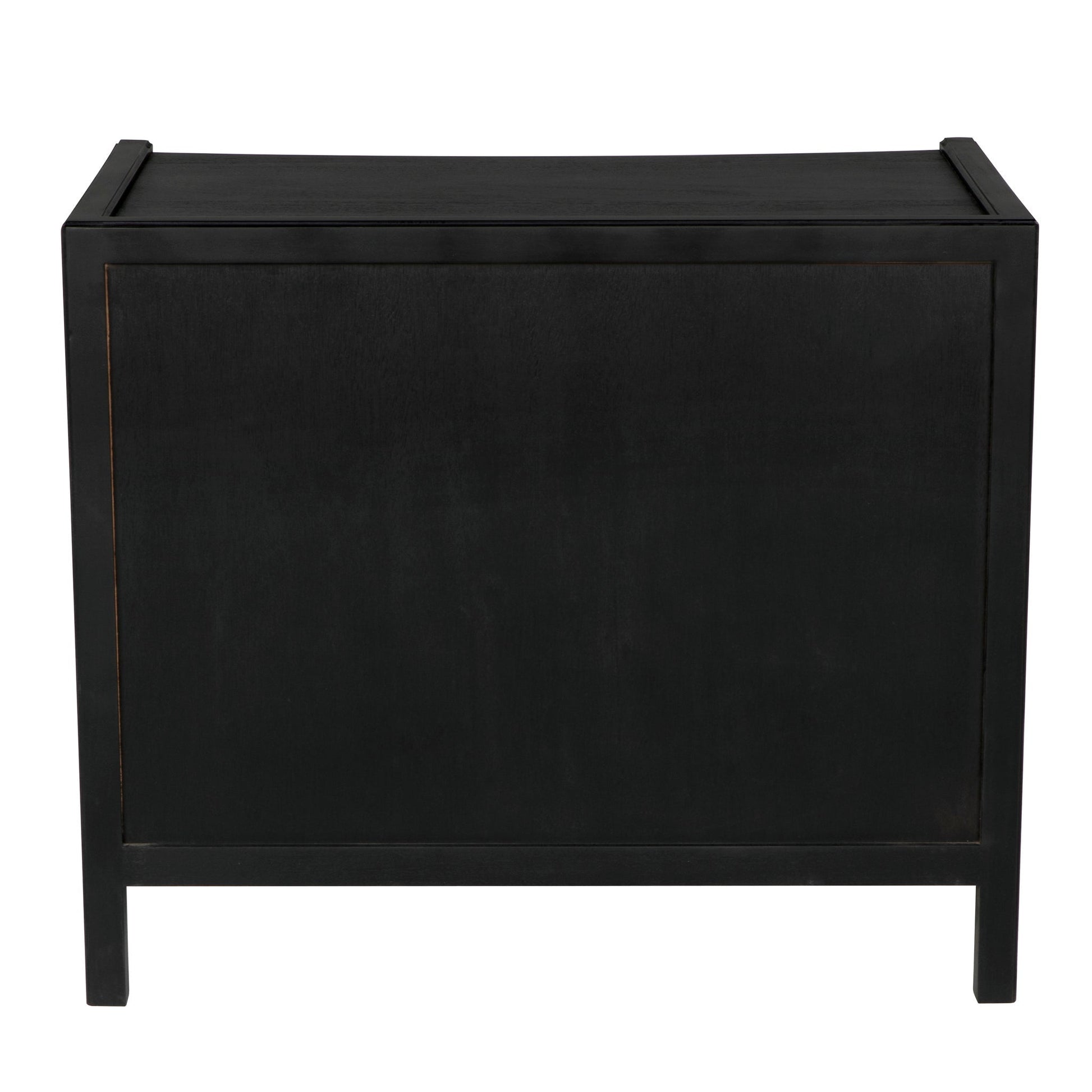 Hampton Wood Black Rectangle Side Table-Side Tables-Noir-Sideboards and Things