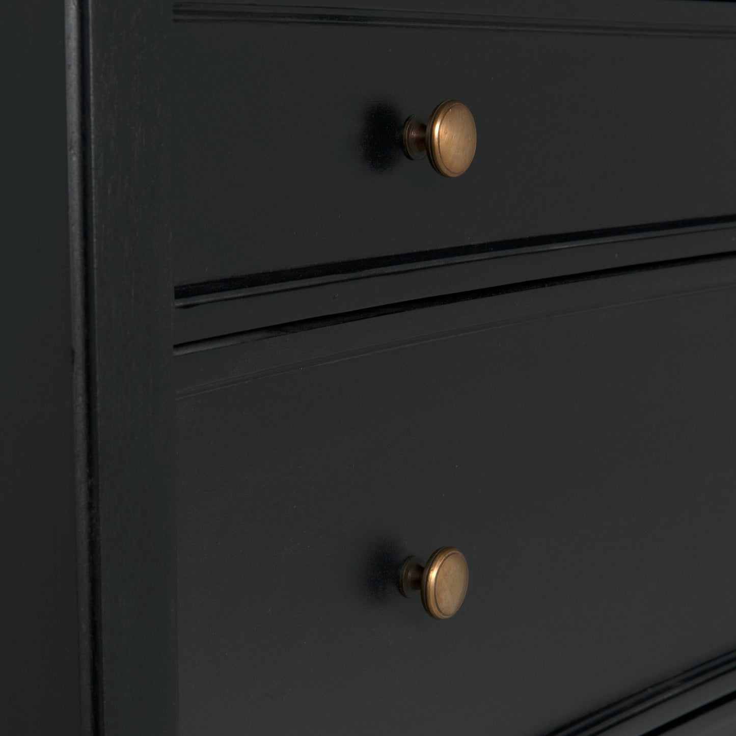 Hampton Wood Black Rectangle Side Table-Side Tables-Noir-Sideboards and Things