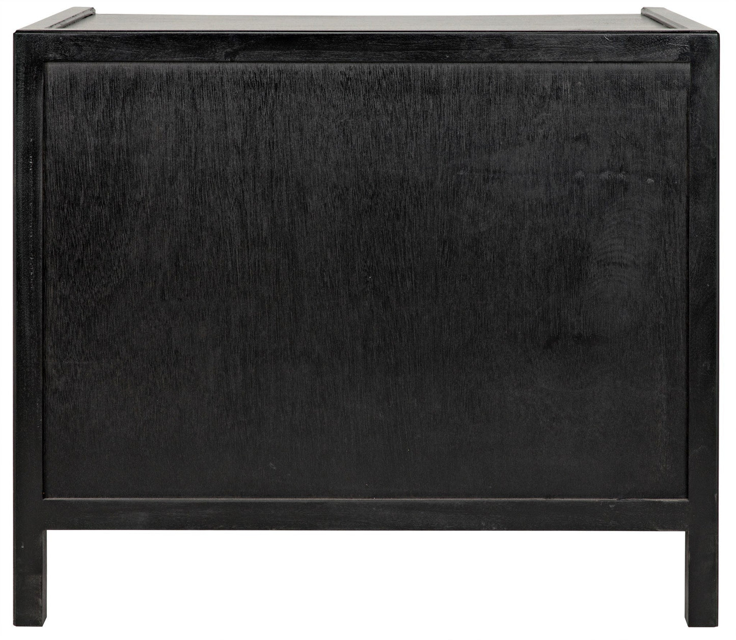 Hampton Wood Black Rectangle Side Table-Side Tables-Noir-Sideboards and Things